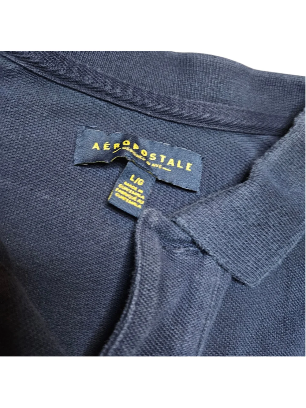 Vintage Aeropostale Large Blue A87 Polo Shirt